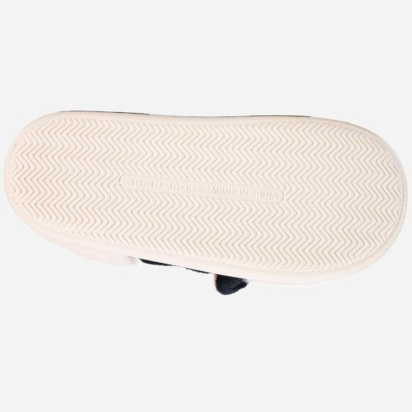 Cow Slippers for Women Men Faux Fur Cozy Fluffy Indoor Outdoor House Shoes - Picture 5 of 5